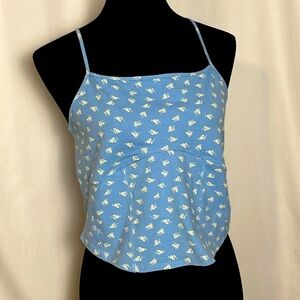 NWT Abound crop tank- top with criss-cross straps XL